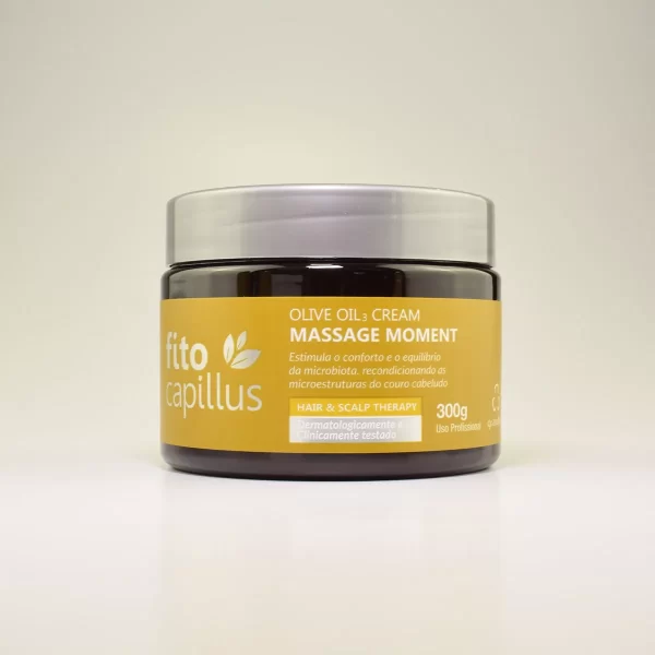 Olive Oil Cream Massage Moment Fito Capillus Olive Máscara Equilibrante para Pontas Secas e Raiz Oleosa 300 g
