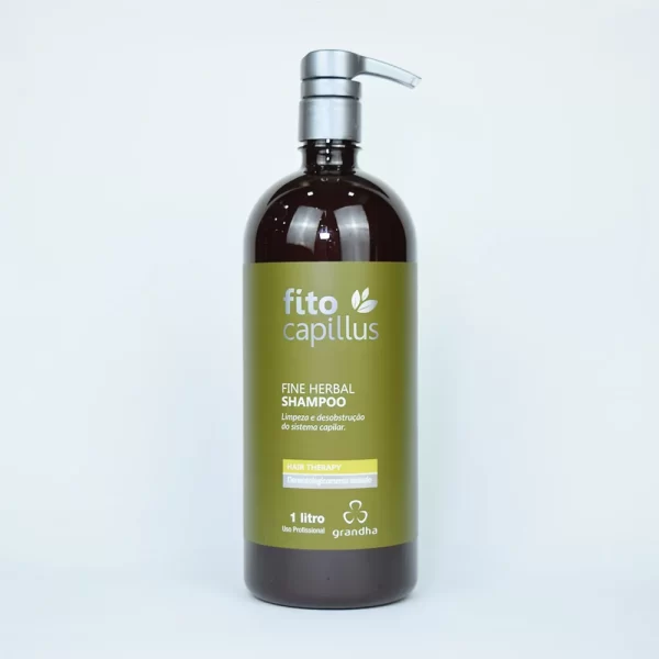 Fito Capillus Herbal - Fine Herbal Shampoo para Feridas no Couro Cabeludo 1L